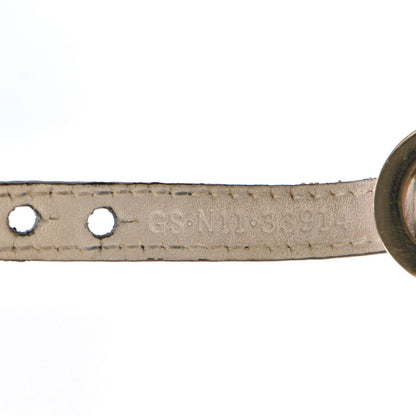Bulgari Calfskin Circular Panel Bracelet Black Gold Silver 5 of 5