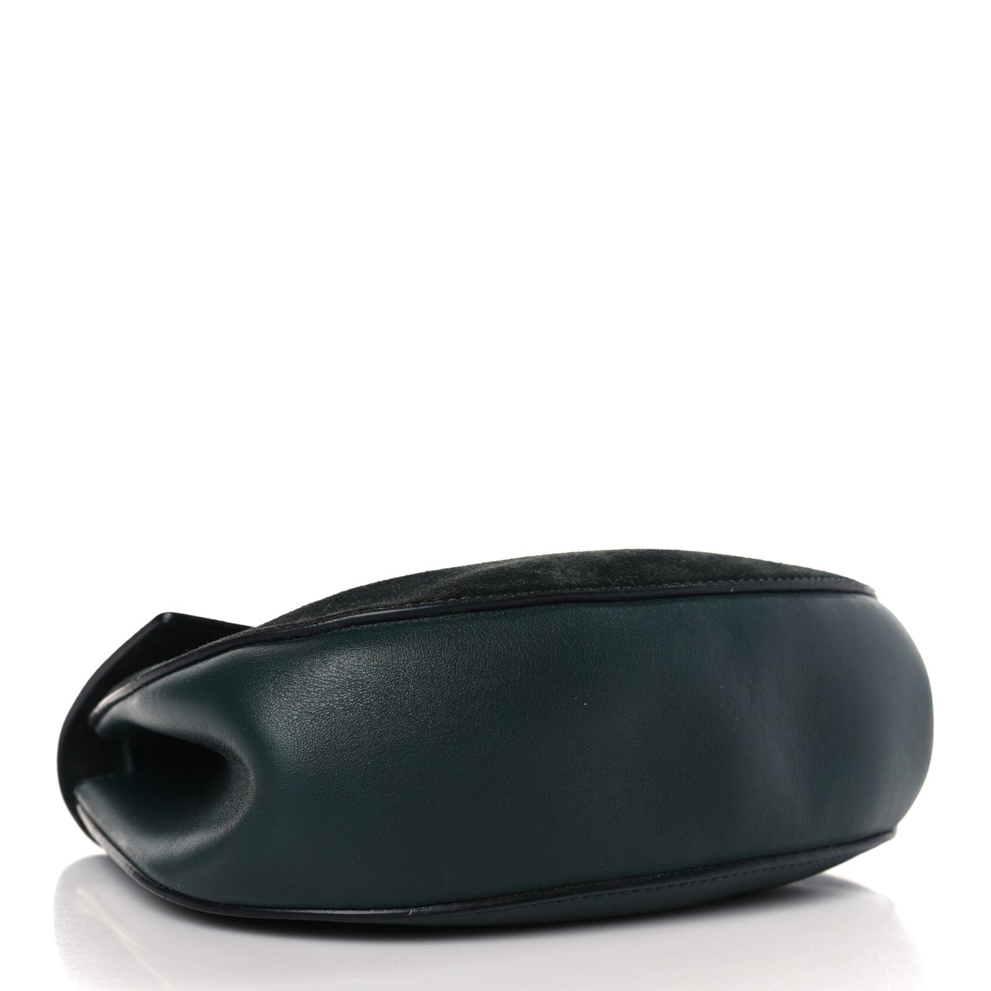 Suede Smooth Calfskin Drew Shoulder Bag Black