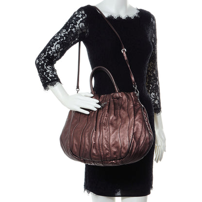Prada Nappa Mordore Stripes Shoulder Bag Ribes 2 of 9