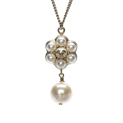 Chanel Pearl CC Drop Necklace Gold 3 of 6