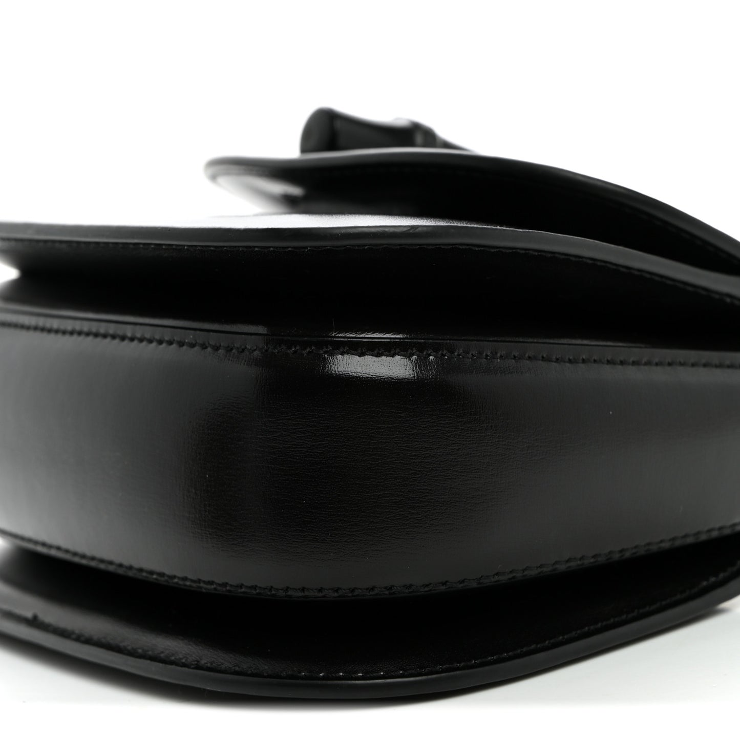 Boarded Dyana Lux Calfskin Web Monochrome Small Bamboo 1947 Top Handle Bag Black