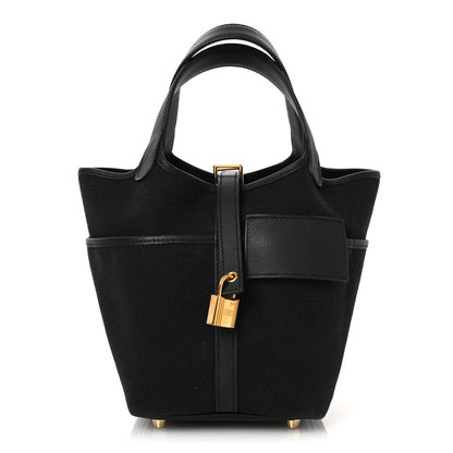 Hermes Toile Goeland Swift Cargo Picotin Lock 18 Bleu Marine 1 of 11
