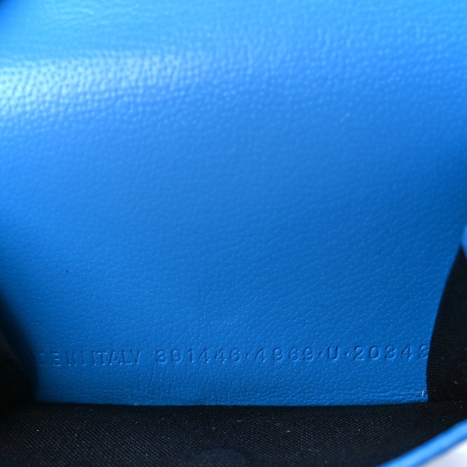 Balenciaga Calfskin Polka Dot Mini Papier Wallet Blue White 6 of 12