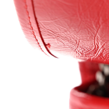 Saint Laurent Crinkled Calfskin Matelasse Monogram Niki Chain Wallet Red 11 of 12