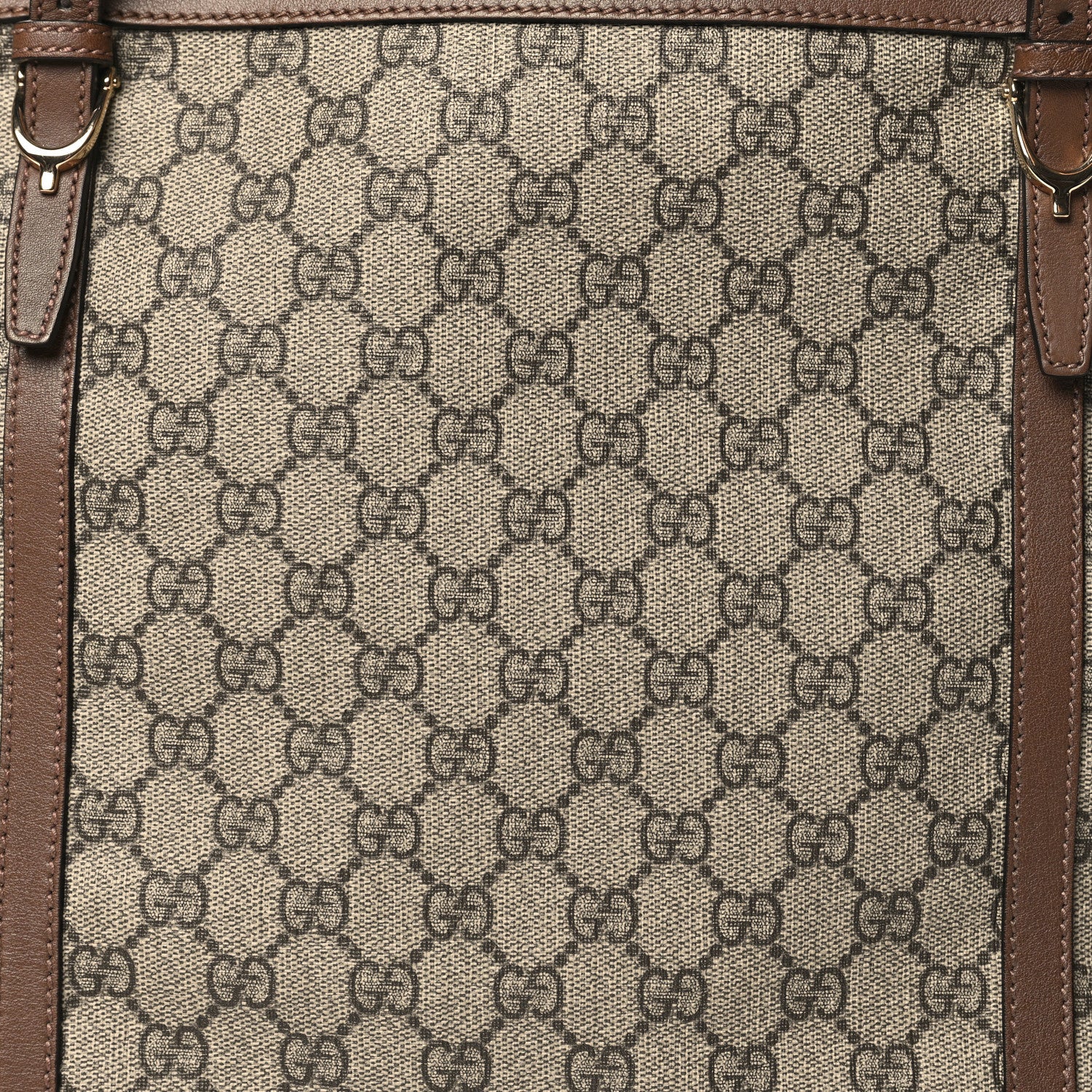 Gucci GG Supreme Monogram Medium Nice Tote Brown 8 of 10