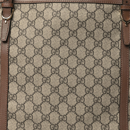 Gucci GG Supreme Monogram Medium Nice Tote Brown 8 of 10