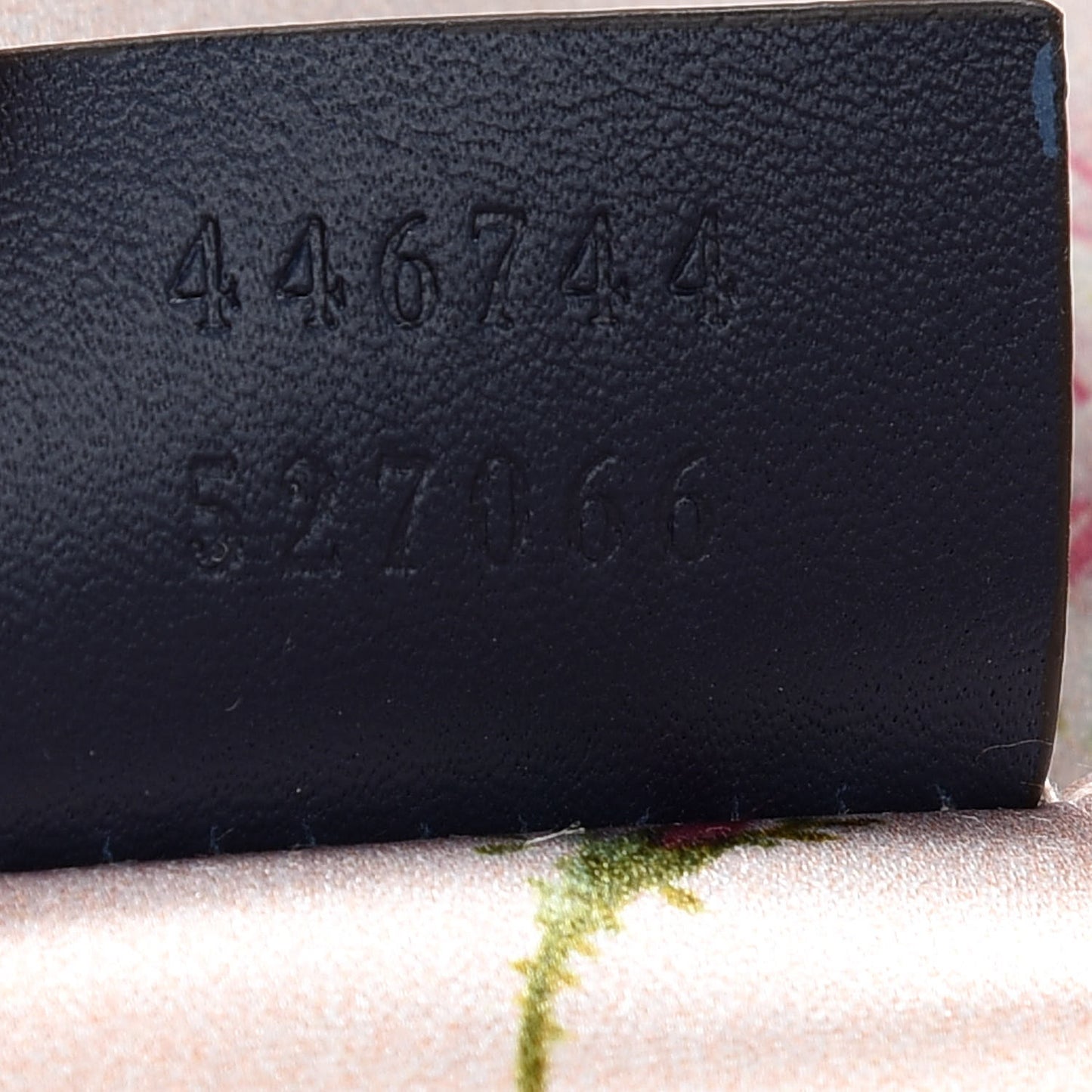 Denim Matelasse Mini Pearly GG Marmont Shoulder Bag Blue