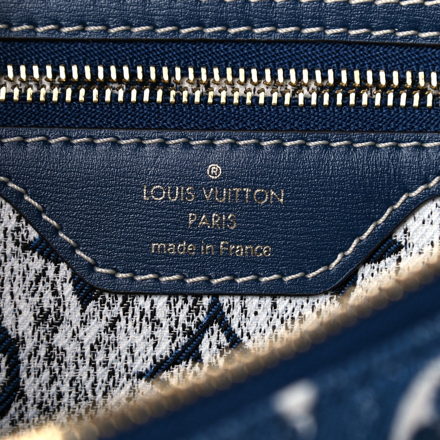 Monogram Jacquard Denim Speedy Bandouliere 25 Bleu