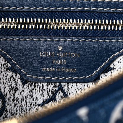 Louis Vuitton Monogram Jacquard Denim Speedy Bandouliere 25 Bleu 6 of 10