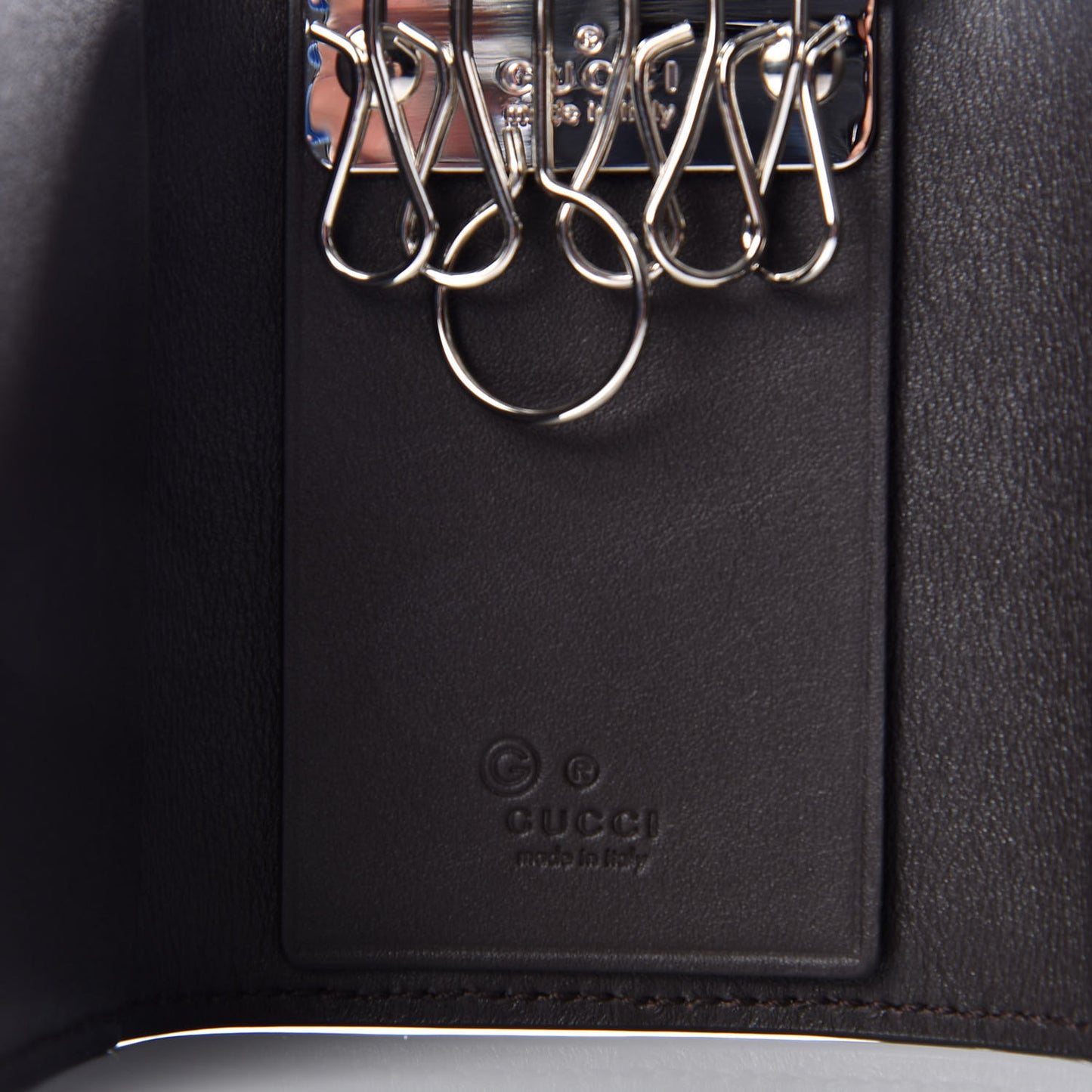Microguccissima 6 Key Holder Case Black