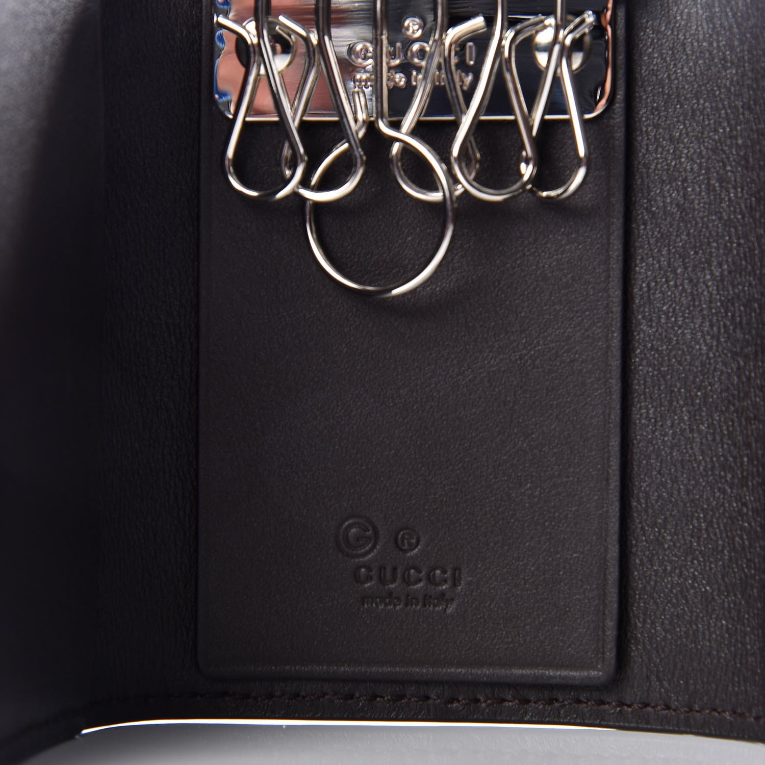 Gucci Microguccissima 6 Key Holder Case Black 7 of 8