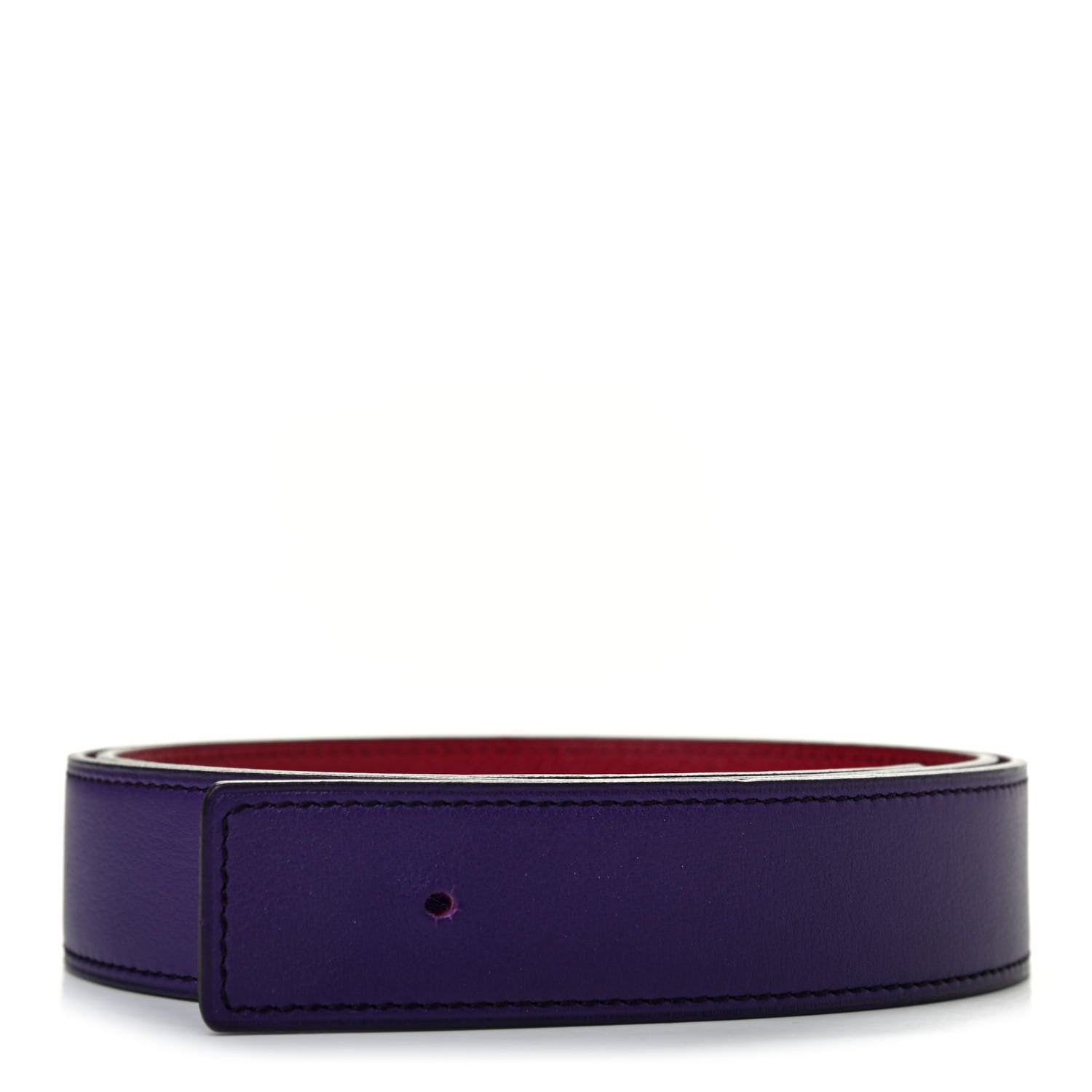 Hermes Epsom Swift 32mm Belt Strap 85 Iris Rubis 1 of 6