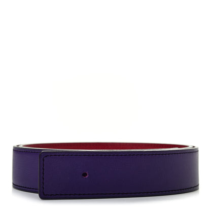 Hermes Epsom Swift 32mm Belt Strap 85 Iris Rubis 1 of 6