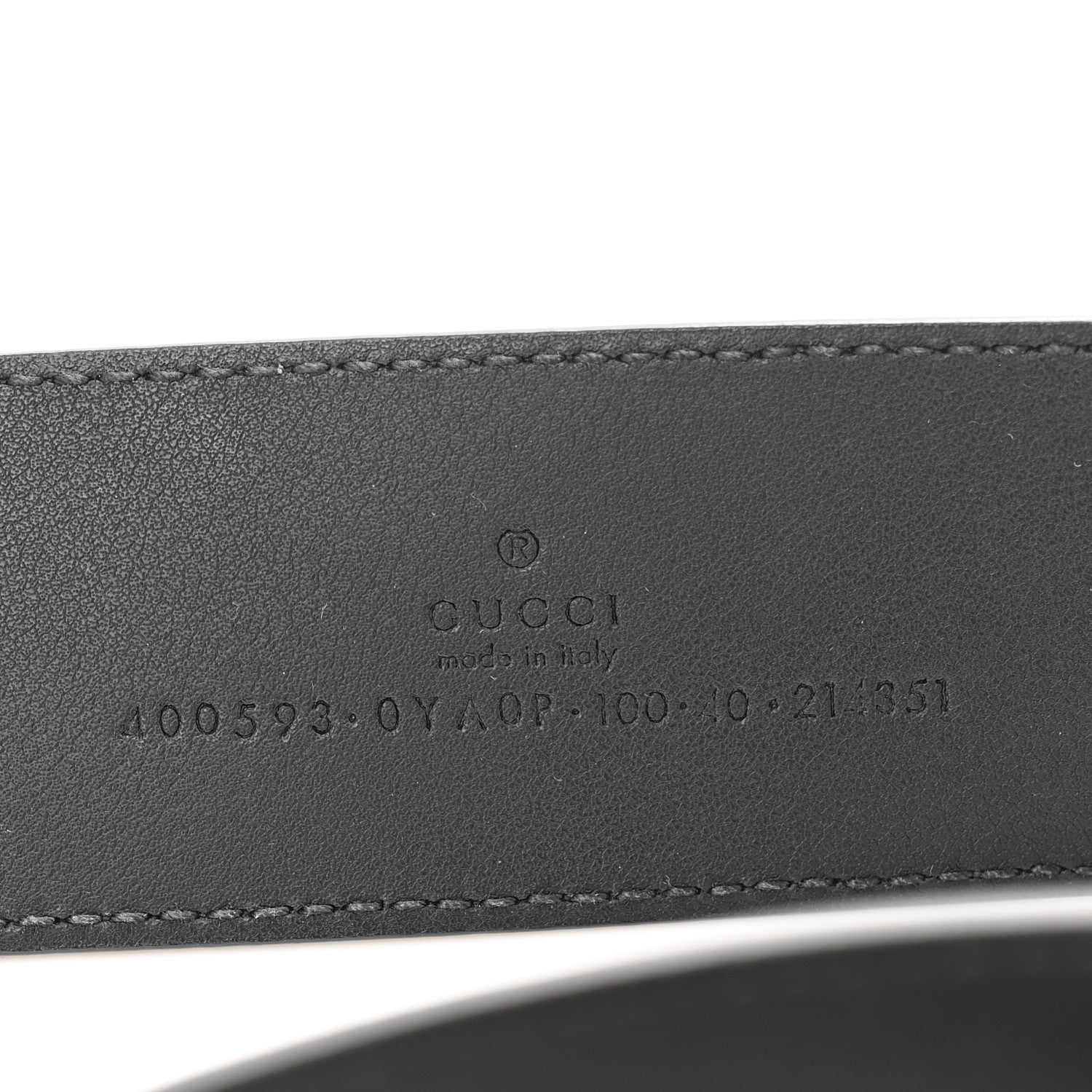 Gucci Plutone Calfskin Palladium Double G 40mm Belt 100 40 Black 5 of 6