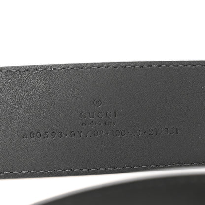 Gucci Plutone Calfskin Palladium Double G 40mm Belt 100 40 Black 5 of 6