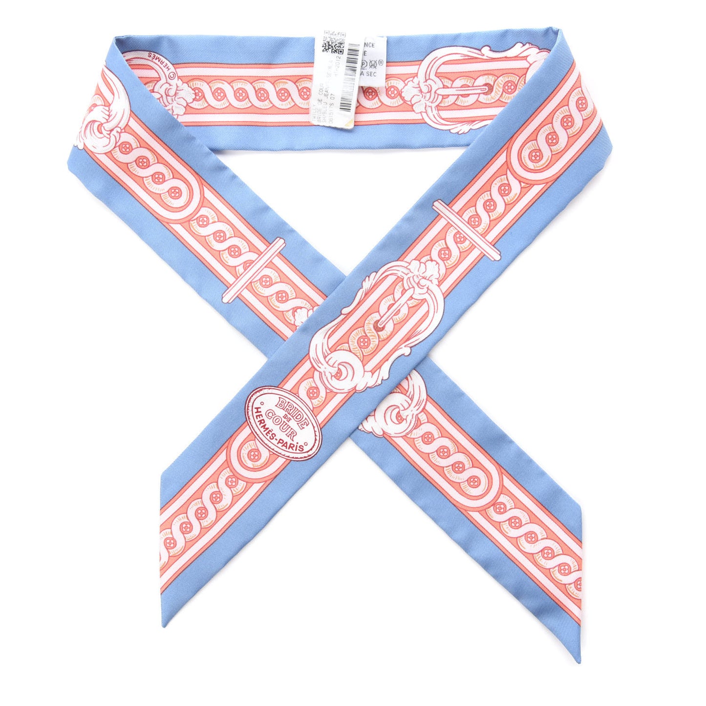 Silk Bride De Cour Twilly Blue Jean Rose White