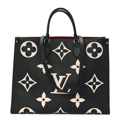 Louis Vuitton Empreinte Monogram Giant Onthego GM Black Beige 1 of 9