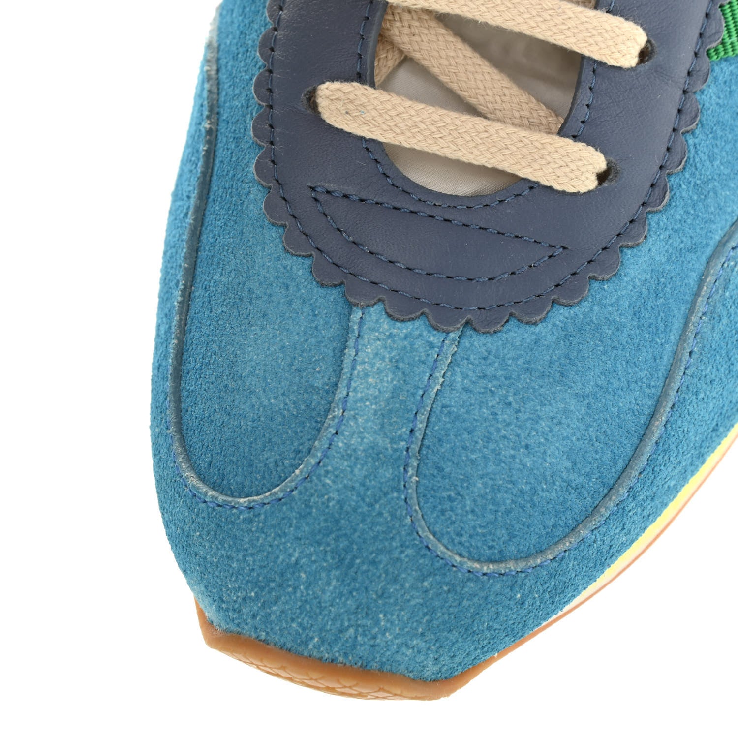 Gucci Suede Web Womens Rocket Sneakers 39 Bright Splash Thunder 13 of 15
