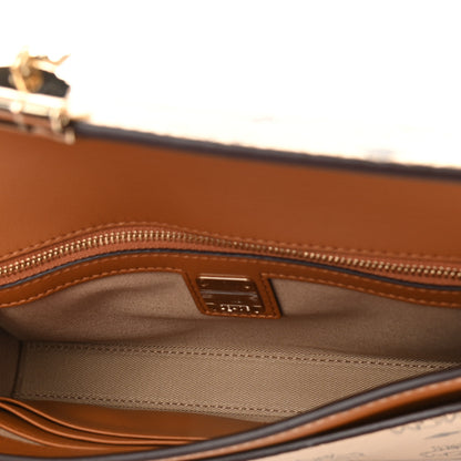 MCM Metallic Visetos Medium Millie Crossbody Bag Berlin Gold 5 of 9