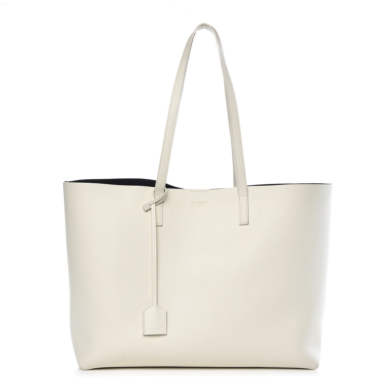 Saint Laurent Calfskin Large Shopping Tote Porcellana 3 of 12