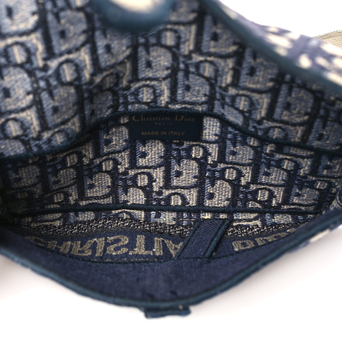 Oblique Slim Saddle Pouch Blue