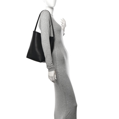 The Row Polished Saddle Calfskin Medium N/S Park Tote Black 2 of 12