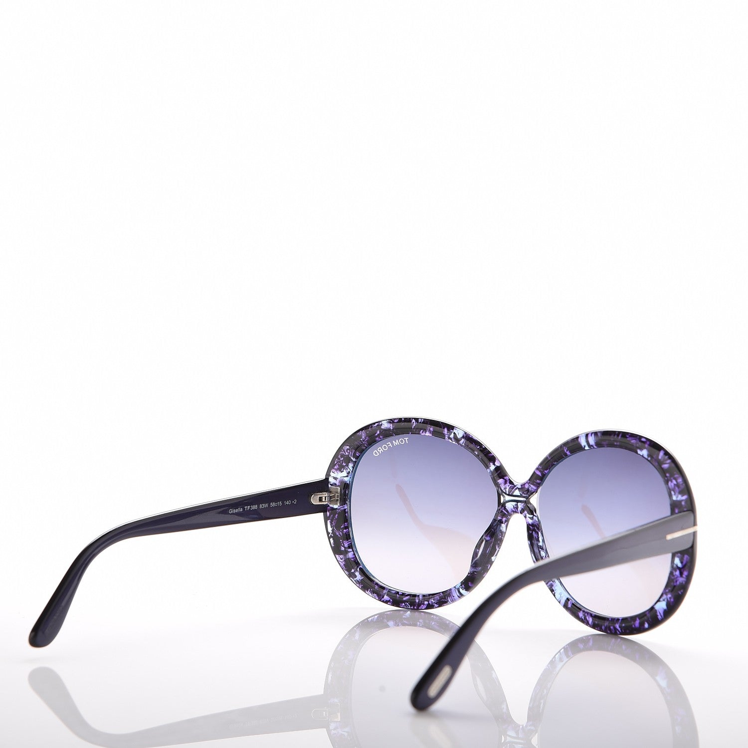 Tom Ford Gisella Sunglasses TF388 Purple Havana 4 of 8