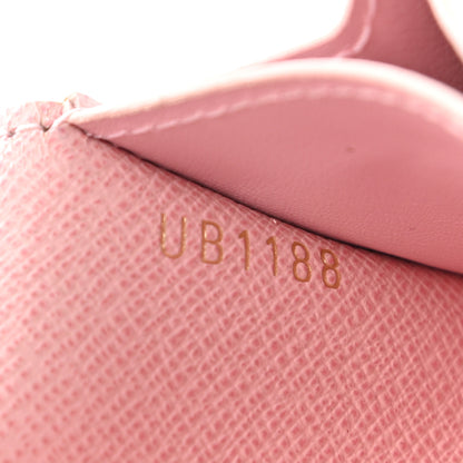 Louis Vuitton Damier Azur Rosalie Coin Purse Rose Ballerine 7 of 8