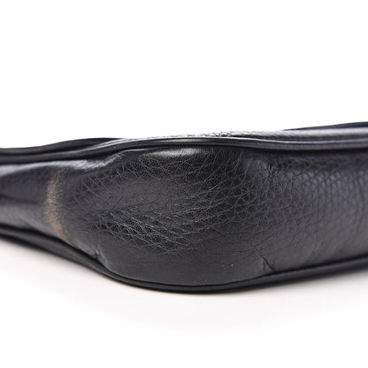 Gucci Pebbled Calfskin Medium Soho Flap Crossbody Black 7 of 9