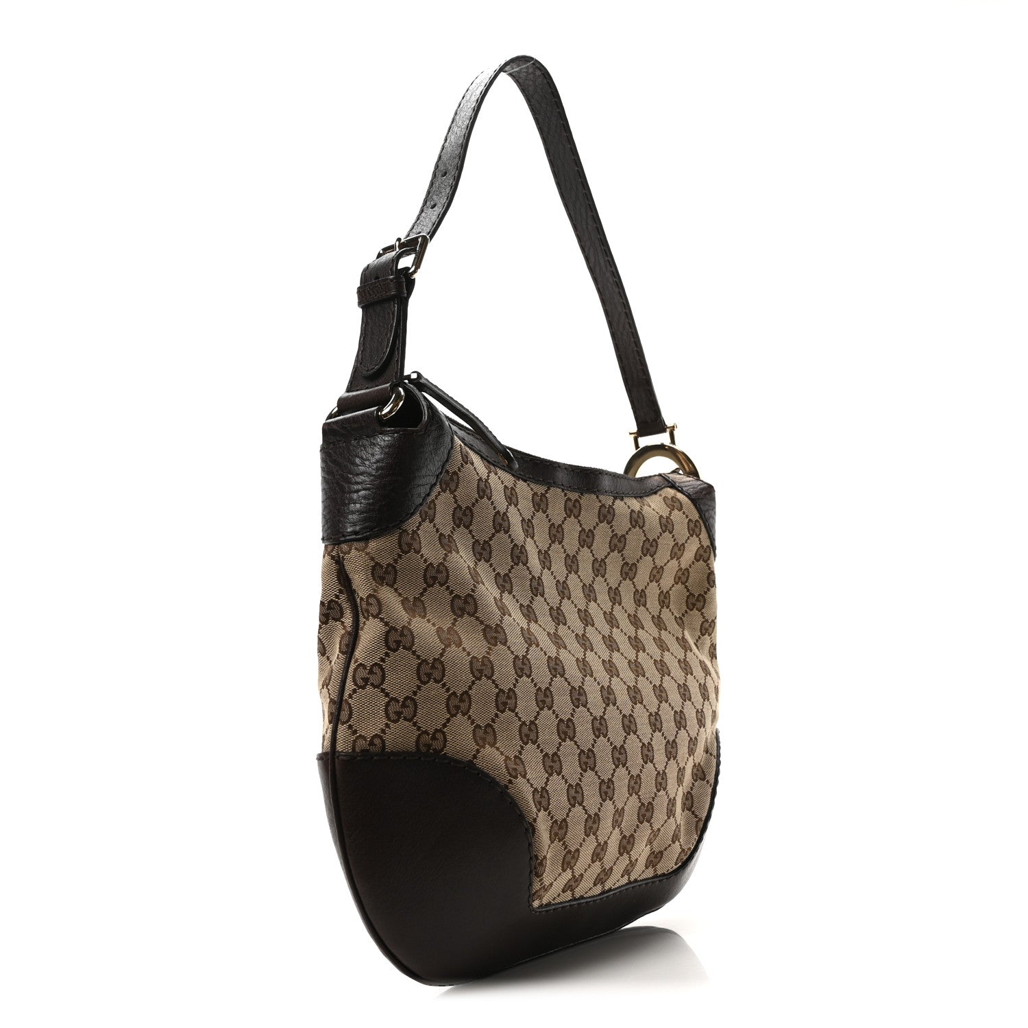 Gucci Monogram Medium Charlotte Hobo Brown 3 of 10