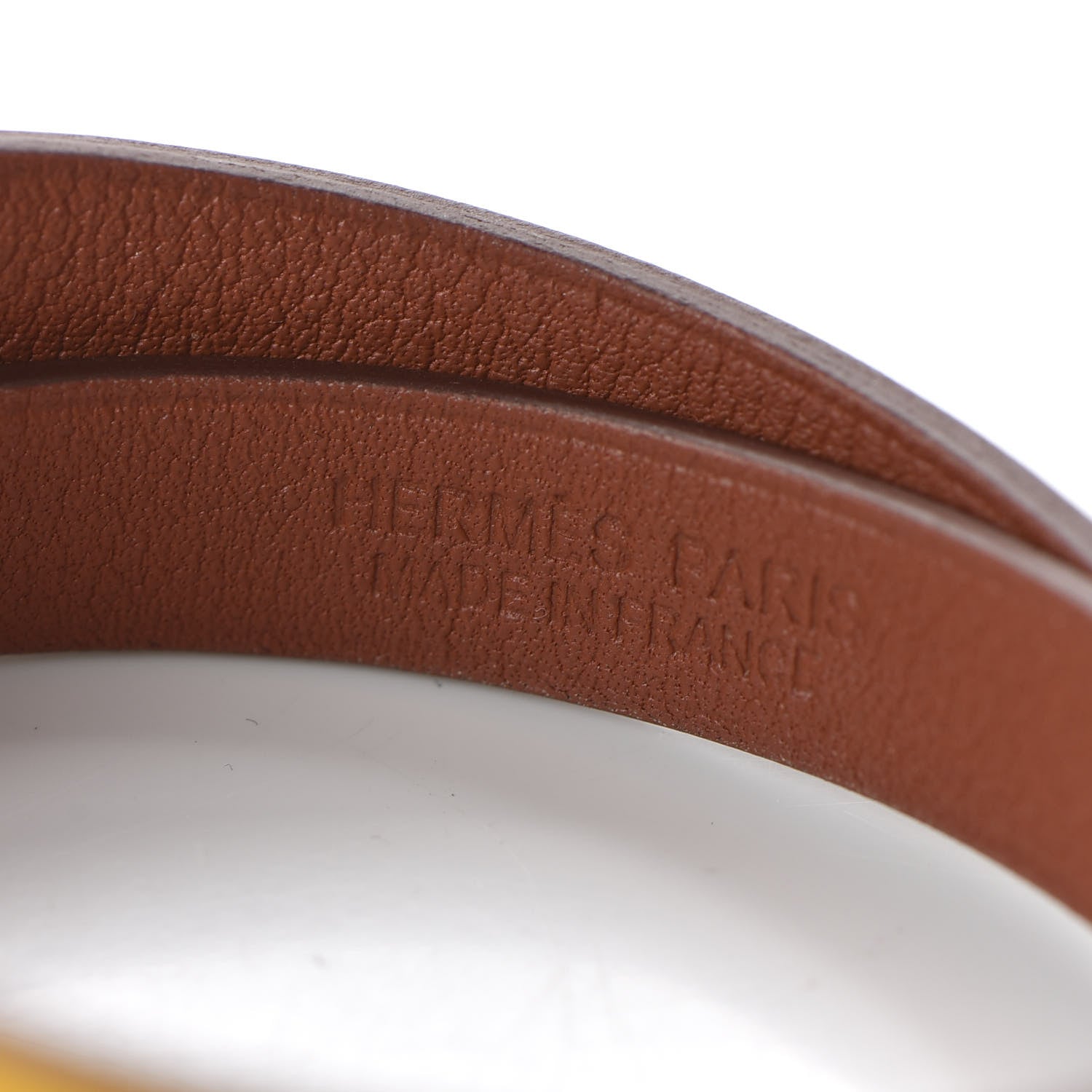 Hermes Swift Medor Infini Bracelet T3 Jaune Ambre Cuivre 4 of 5
