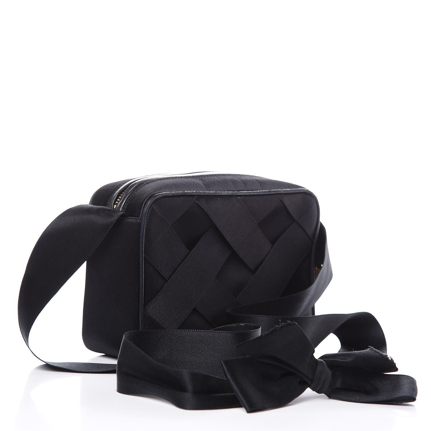 Chanel Satin Bow Camera Case Black 3 of 13