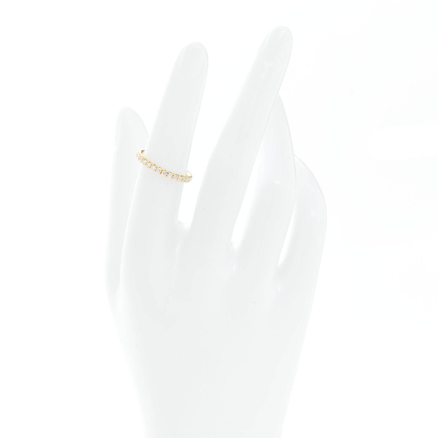 David Yurman 18K Yellow Gold Diamond 2mm Cable Collectibles Band Ring 50 5.5 2 of 4