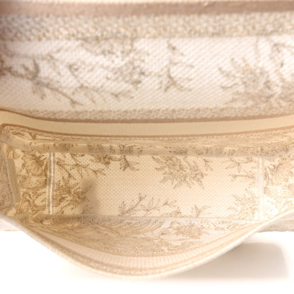 Christian Dior Canvas Embroidered Toile De Jouy Small Diorcamp Messenger White Gold 5 of 10