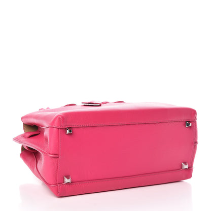 MCM Grained Calfskin Medium Milla Tote Beetroot Pink 4 of 9