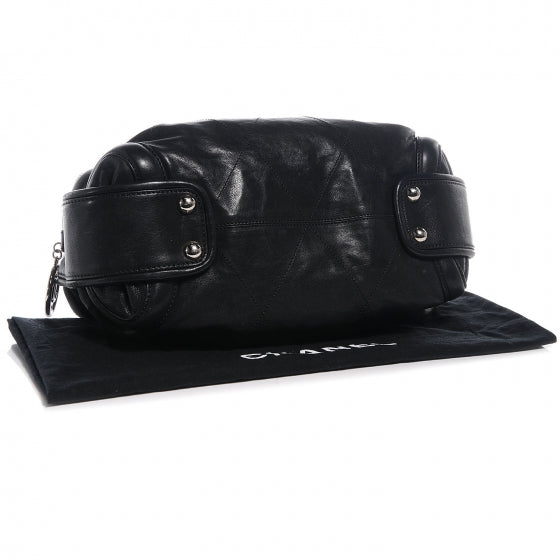 Chanel Calfskin Round Bowling Bag Black 4 of 8