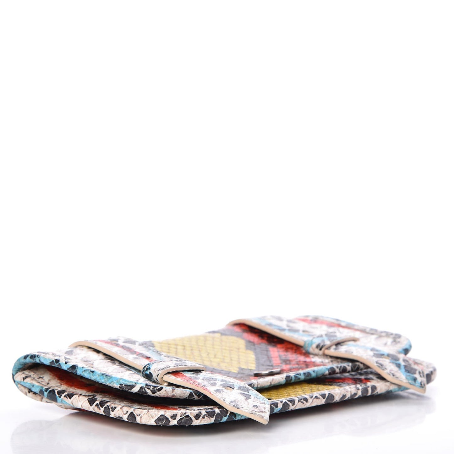 Python Calfskin Embossed PS1 Wallet Multicolor