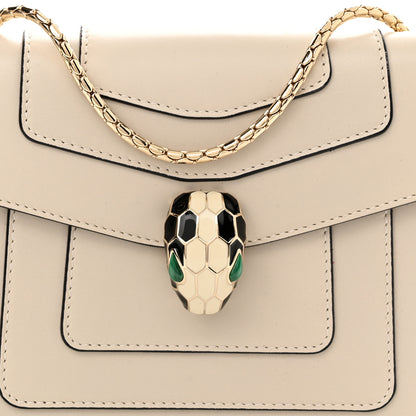 Bulgari Calfskin Small Serpenti Forever Snake Strap Crossbody Bag Grey 8 of 10