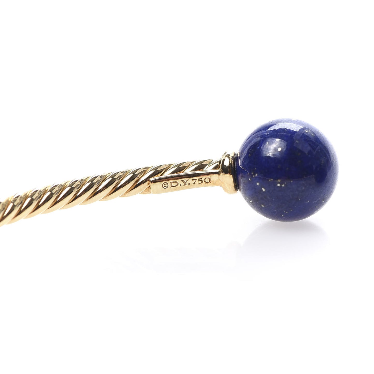 18K Yellow Gold Lapis Lazuli 8.5mm Solari Bracelet