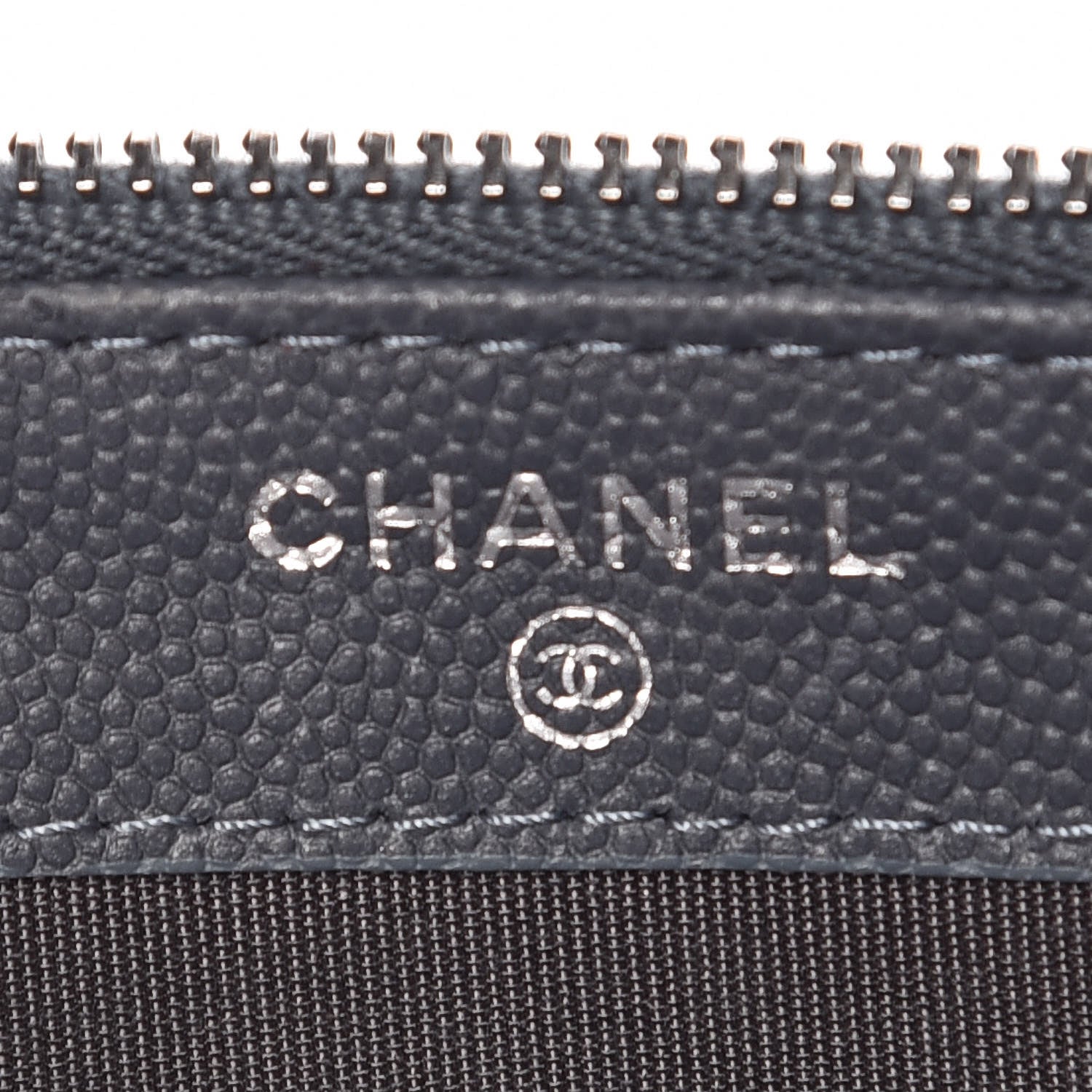 Chanel Caviar Quilted Small Clutch With Chain Grey 9 of 17