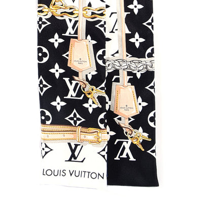 Louis Vuitton Silk Monogram Confidential Bandeau Black 2 of 3
