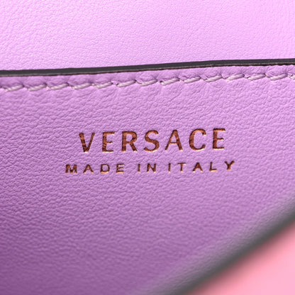 Versace Grained Calfskin Small La Medusa Top Handle Bag Pink 6 of 12