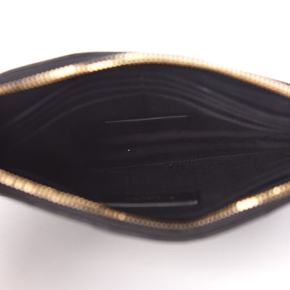 Saint Laurent Calfskin Matelasse Chevron Monogram A5 Wristlet Black 5 of 8