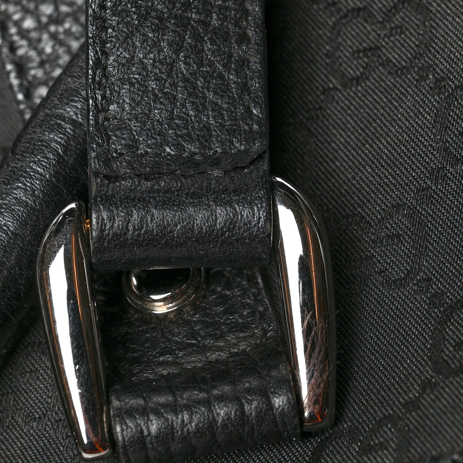 Gucci Monogram Medium Abbey Convertible Tote Black 14 of 15