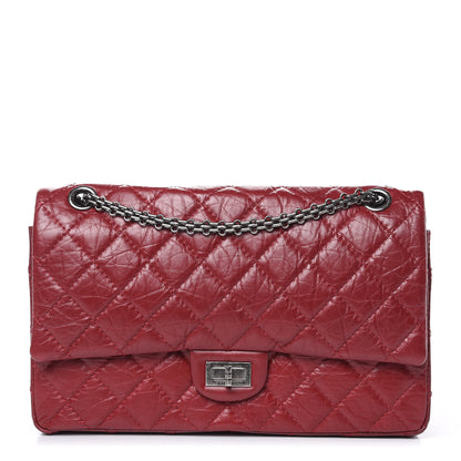 Chanel Aged Calfskin Quilted 2.55 Reissue 226 Flap Red 1 of 15