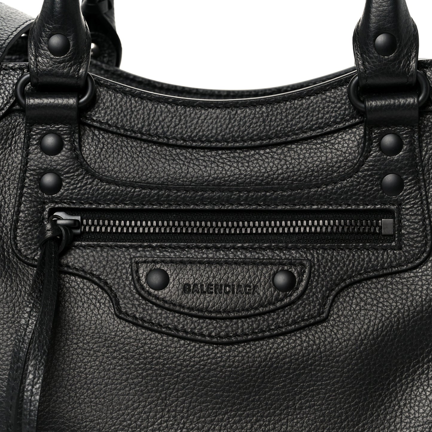 Grained Calfskin Neo Classic Black Hardware S City Black