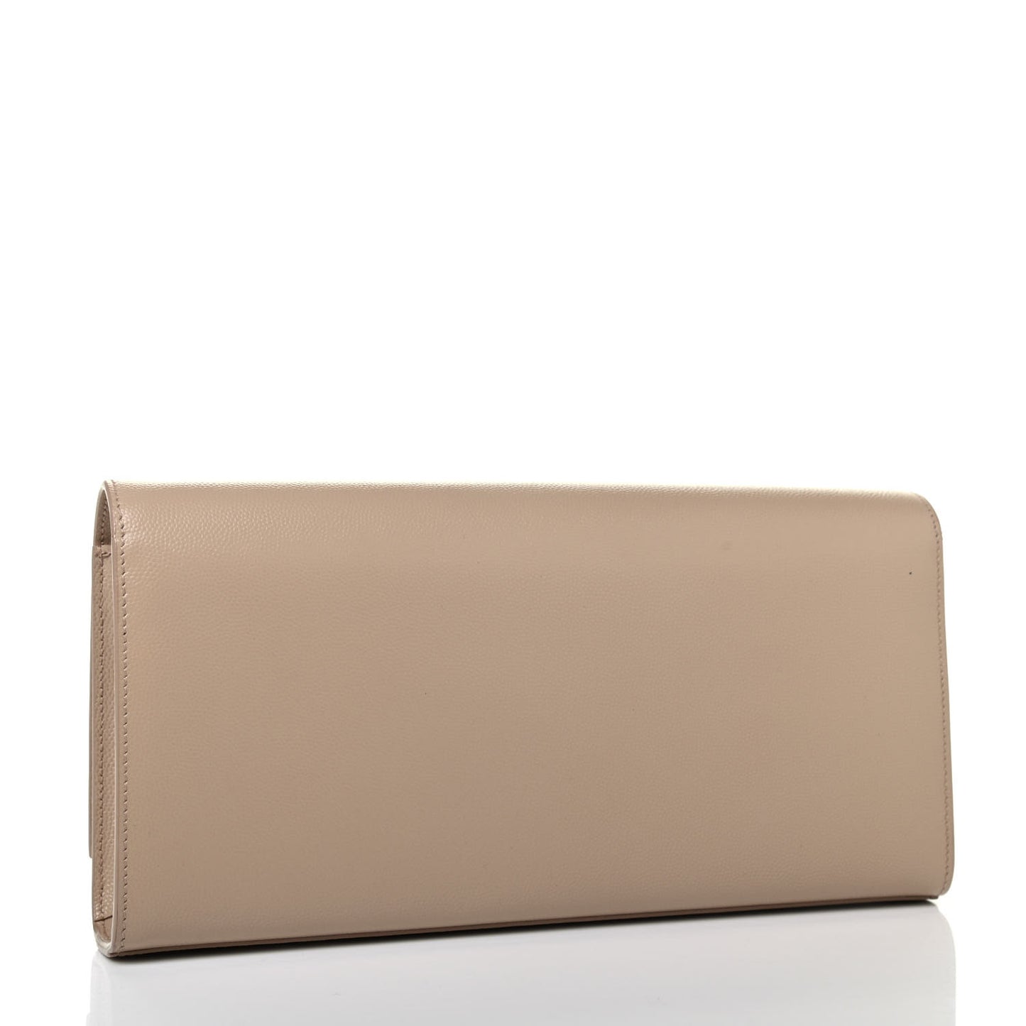 Grain De Poudre Classic Monogram Cassandre Clutch Dark Beige