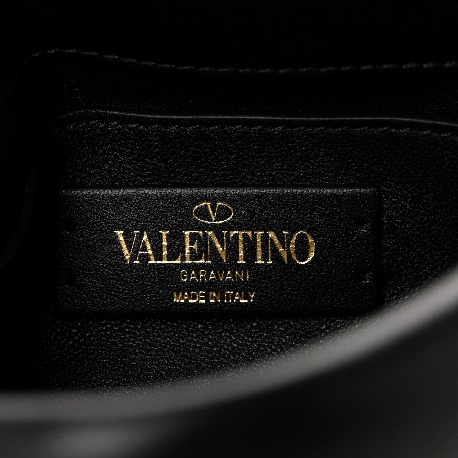 Valentino Garavani Nappa Small Roman Stud Shoulder Bag Black 6 of 9