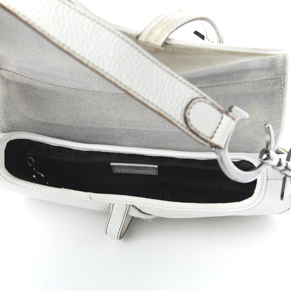 Christian Dior Calfskin Double Saddle Bag White 5 of 10