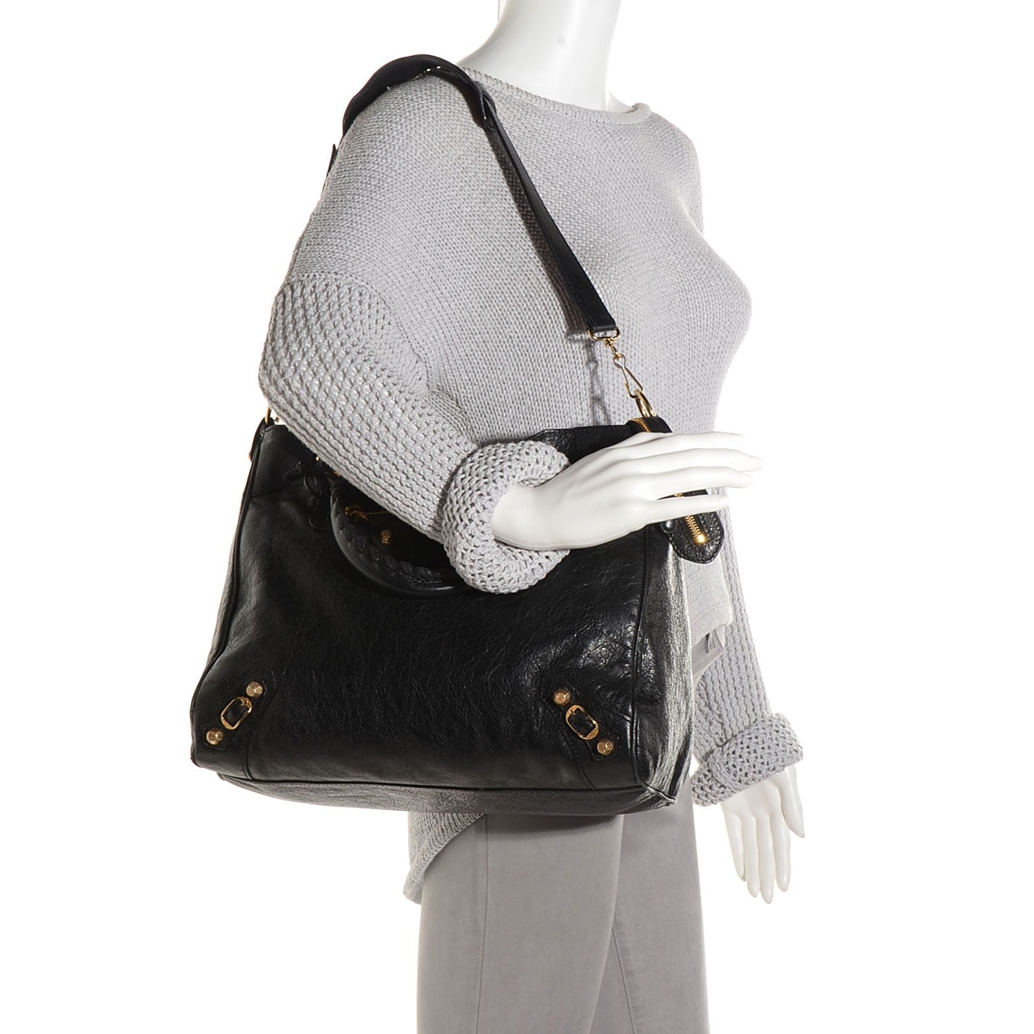 Balenciaga Agneau Giant 12 Gold Hardware Velo Black 2 of 10